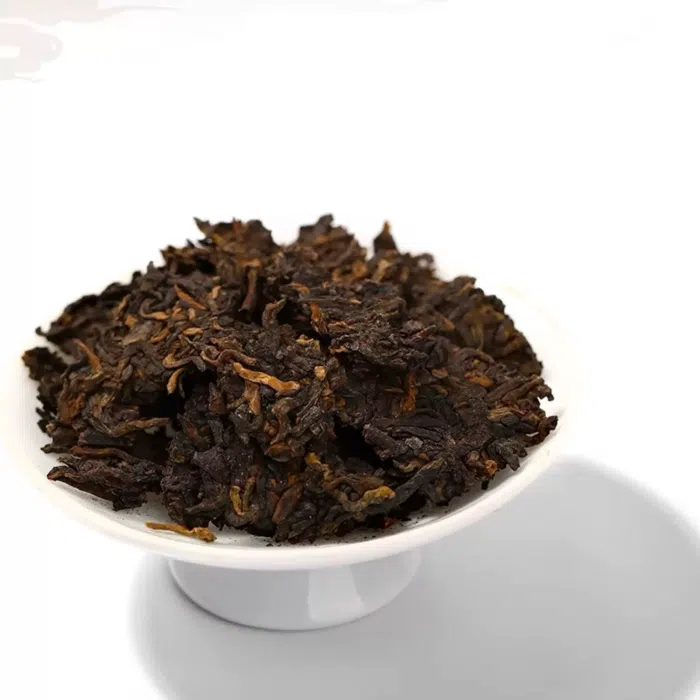 2017 Dayi Fenghuang Gege 'Phoenix Princess' Ripe Pu Erh Tea Cake 100g — detail 1