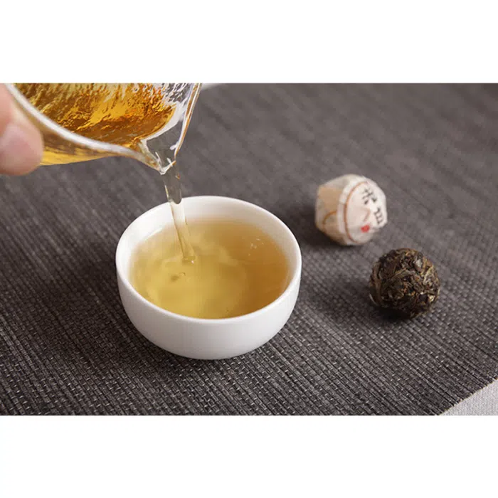 2019 Aged Shou Mei White Tea Balls — detail 1