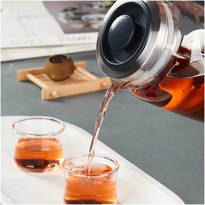 Glass Teapot with Stainless Steel Infuser, Kamjove 560ml — detail 2