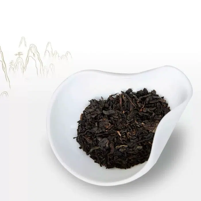 2017 Dayi Wang Fu 'Blessed Marriage' Ripe Pu Erh Tea Cake 100g — detail 1
