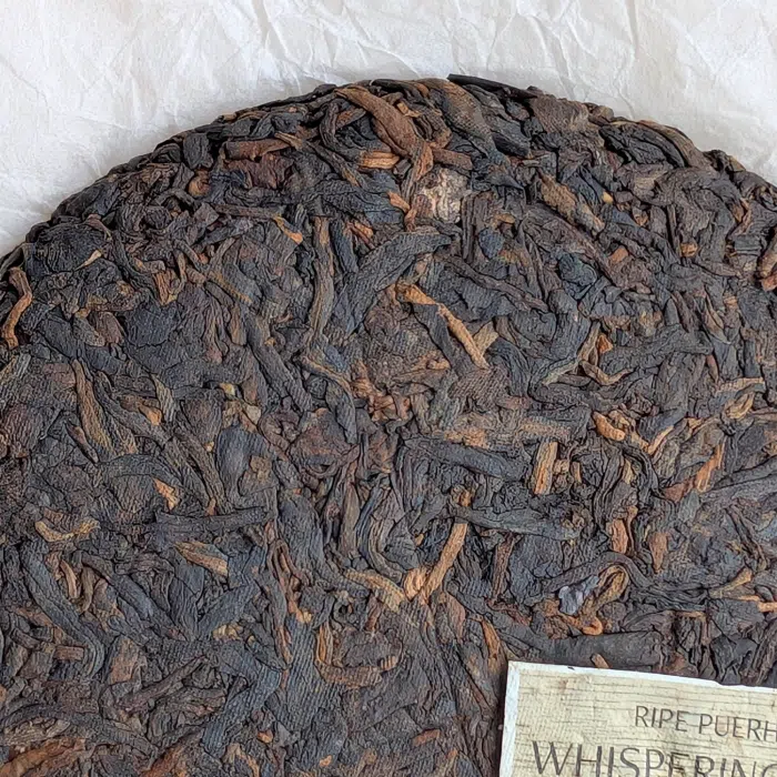 2017 'Whispering Earth' Ripe Pu Erh Tea Cake, Lincang 200g — detail 2