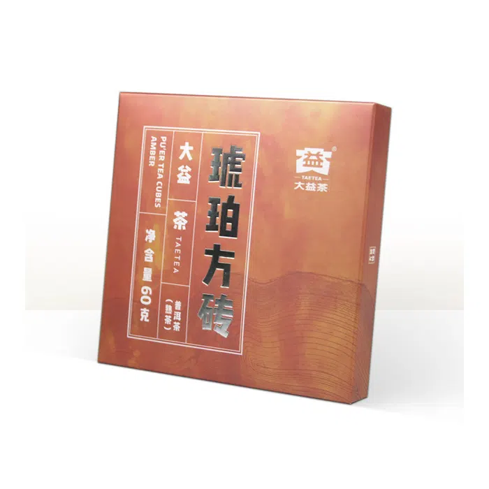 2022 Hu Po Fang Zhuan ‘Amber Brick’ - Menghai Dayi Ripe Pu Erh Tea Brick 60g — detail 2