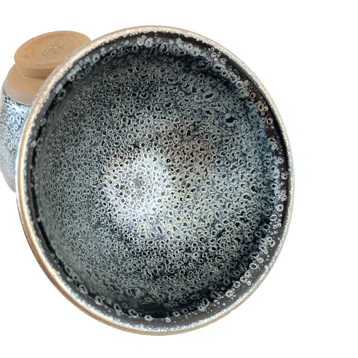 Jian Zhan Tea Cup ‘Origin of Life’ in Luxury Box, Blue 140ml — detail 1