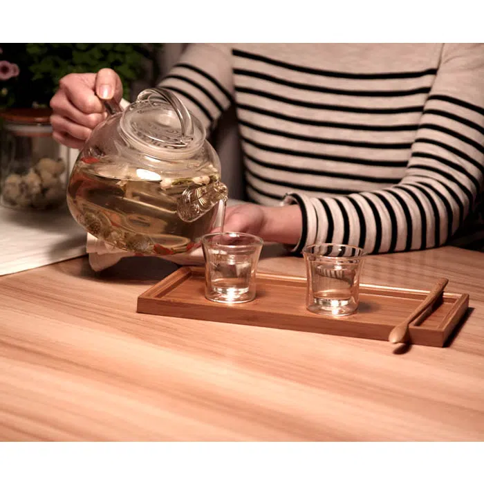 Glass Tea Kettle - Large Glass Teapot 800ml — detail 2