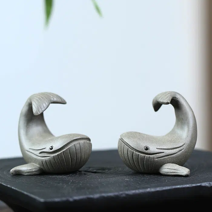 Happy Whale Tea Pet Qing Hui Duan Ni Clay — detail 2