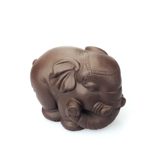 Auspicious Elephant Yixing Tea Pet - Chinese Lucky Teapet — detail 2