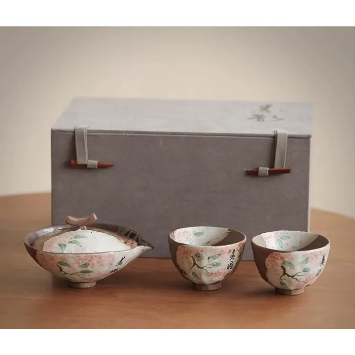 Handleless Japanese Hohin Teapot, Ceramic Easy Gaiwan 100ml — detail 4