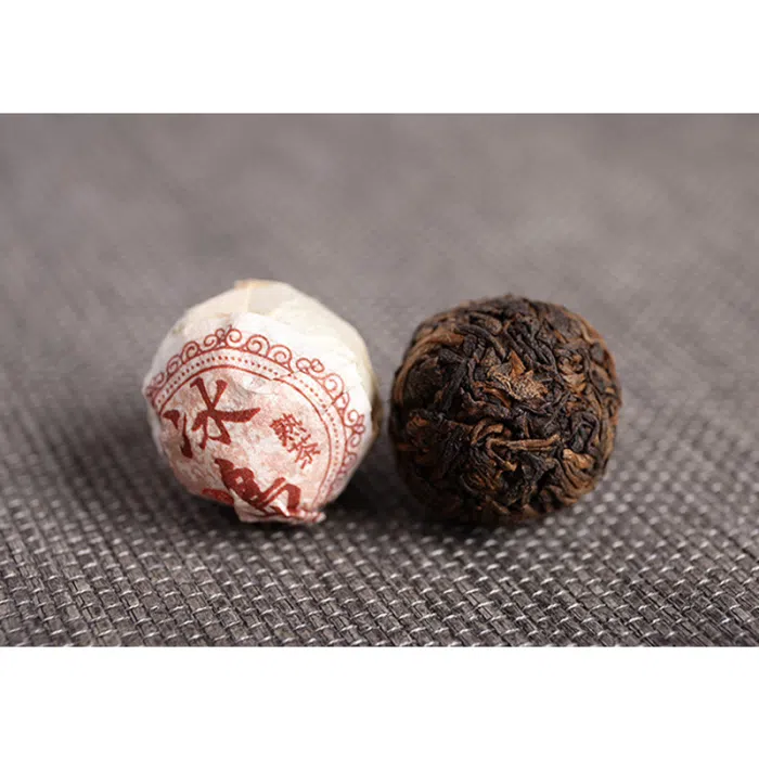 2018 Ripe Bing Dao Pu Erh Dragon Balls — detail 1