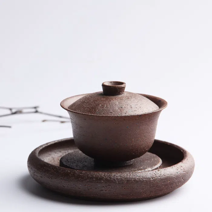 Ceramic Tea Boat ‘Sapiens’ - Gaiwan / Teapot Stand — detail 2