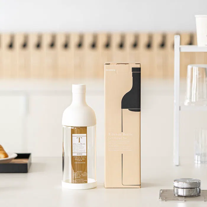 Glass Cold Brew Tea Bottle with Built In Filter — detail 4