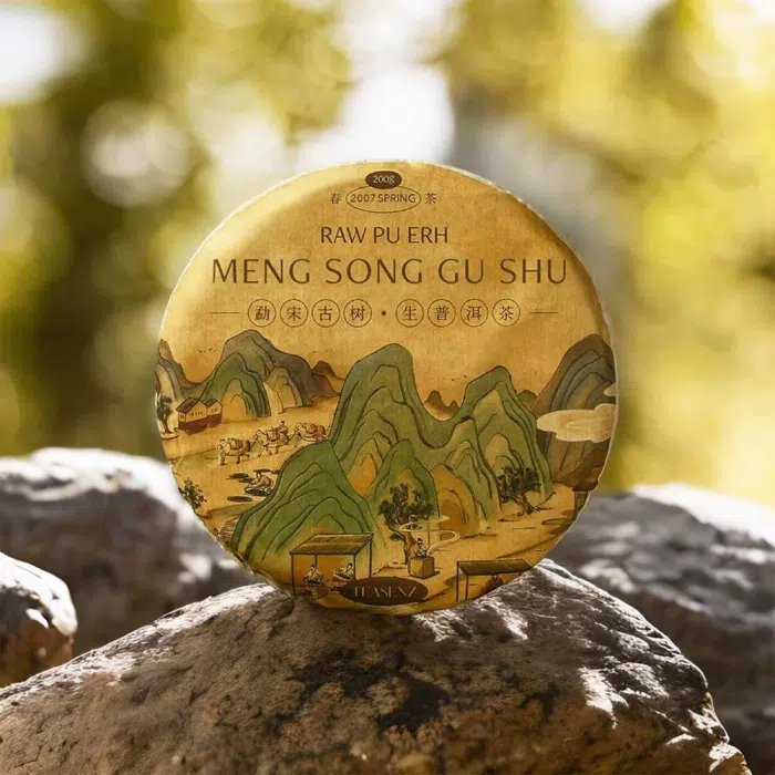 2007 Meng Song Ancient Tree Raw Pu Erh Tea Cake 200g — detail 6