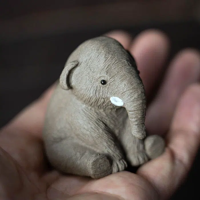 Baby Elephant Tea Pet — detail 2