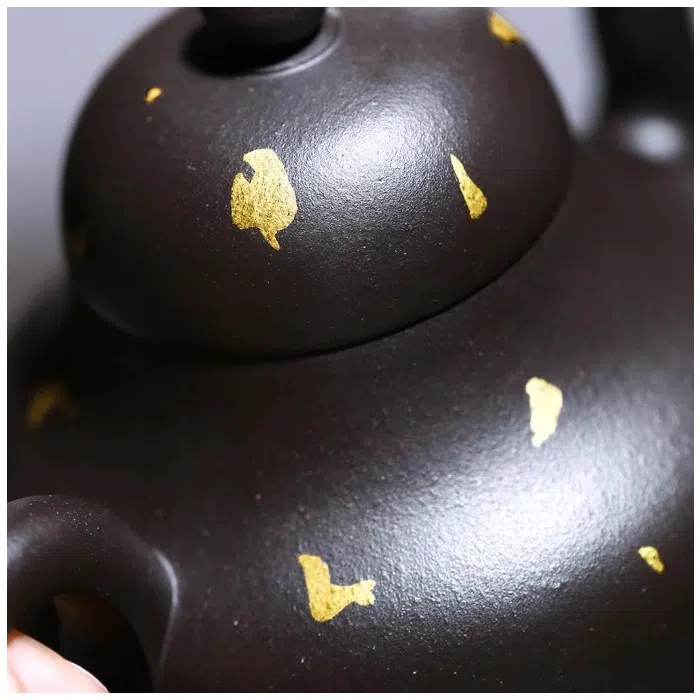 Shihuang Heini Gold Sprinkle Siting Style Yixing Teapot 150ml — detail 5