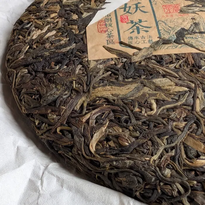 2022 Chaze Yaocha Guangbie Old Village Raw Pu Erh Tea Cake 357g — detail 3