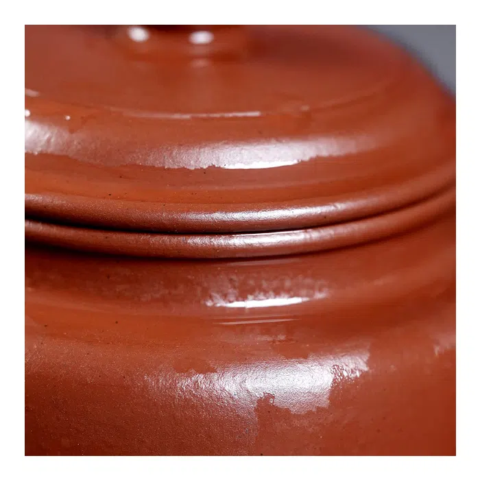 Small Pear Skin De Zhong Yixing Teapot, Zhu Ni Clay 140ml — detail 2