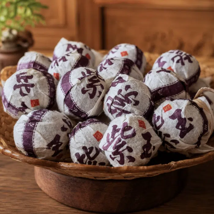 2025 Purple Zi Ya, Sun-Dried Black Tea Balls — detail 4