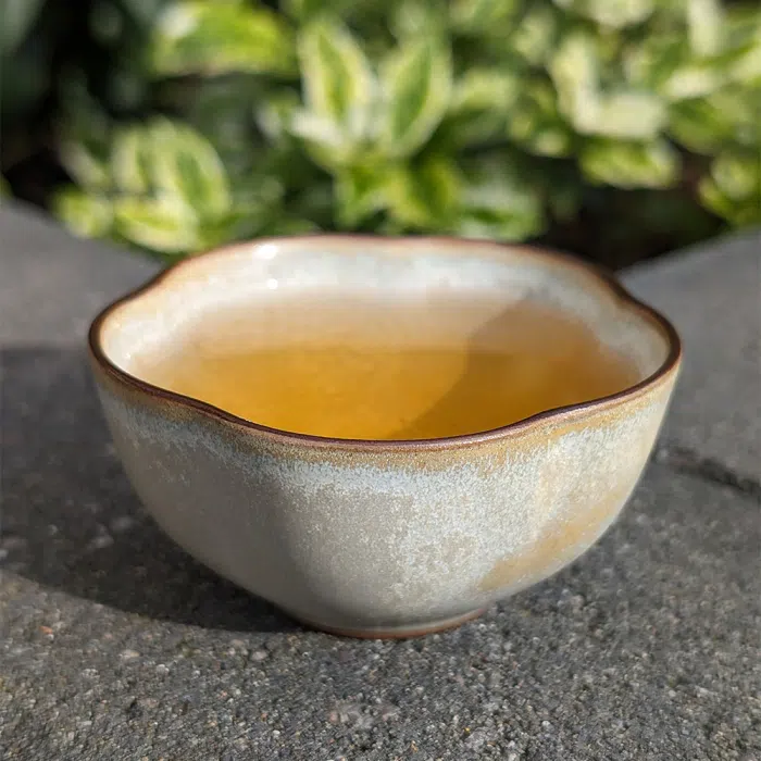 Small Traditional Chinese Tea Cup, Flower Shape 55ml — detail 1