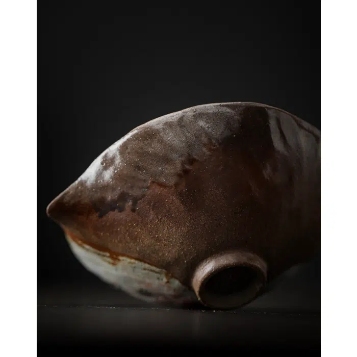 Handleless Japanese Hohin Teapot, Ceramic Easy Gaiwan 100ml — detail 2