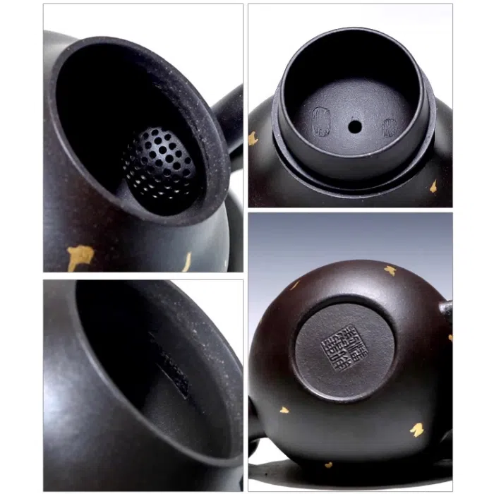 Shihuang Heini Gold Sprinkle Siting Style Yixing Teapot 150ml — detail 2