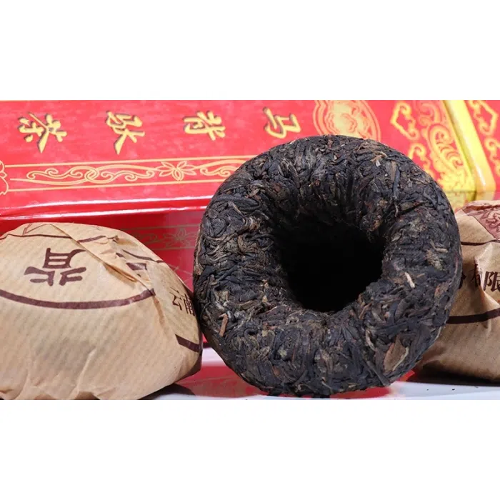 2007 Xiaguan Horseback Tuocha - Raw Pu Erh Tea, Ma Bei Tuo (1 box x 5 pcs) — detail 1