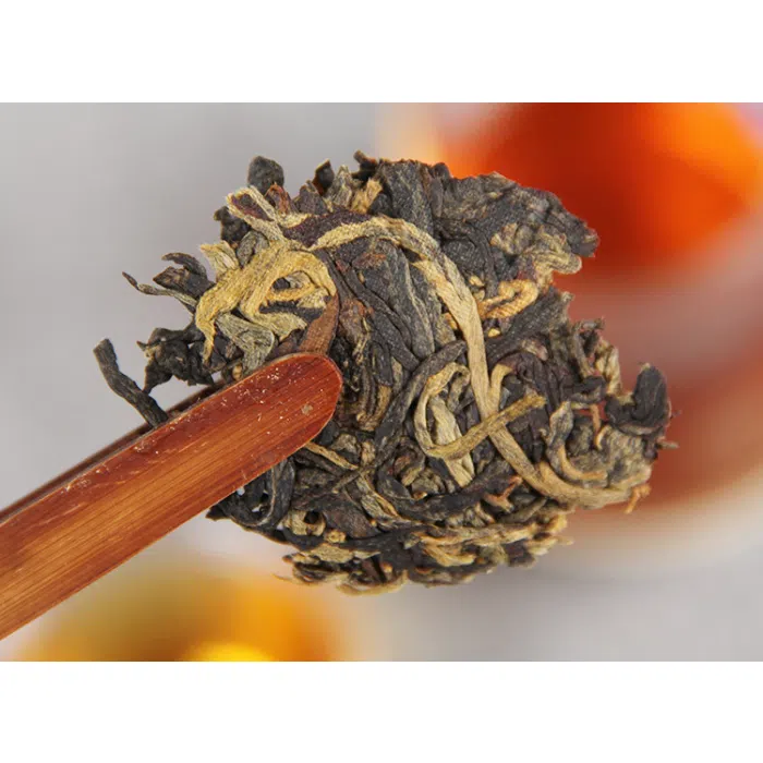2026 Sun Dried Black Tea Cake - Shai Hong Compressed Black Tea 100g — detail 2