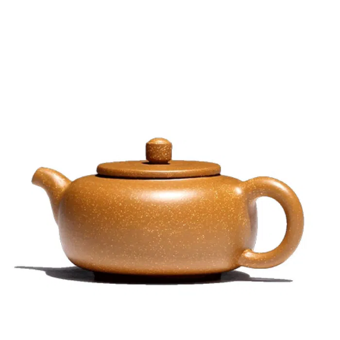 Small Yixing Teapot, Yellow Duanni Clay 140ml — detail 1
