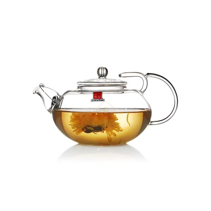 Clear Glass Teapot with Anti Slip Lid Protection 350ml / 12oz — detail 1