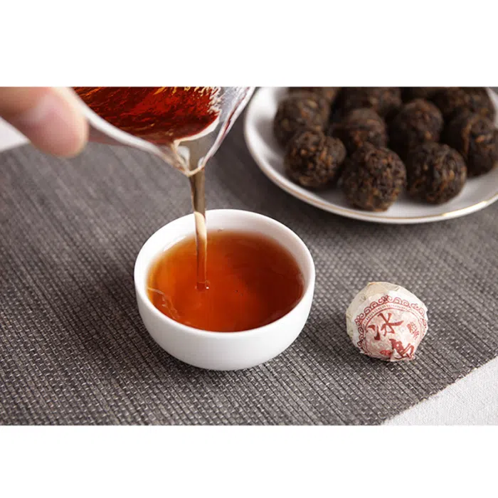 2018 Ripe Bing Dao Pu Erh Dragon Balls — detail 3