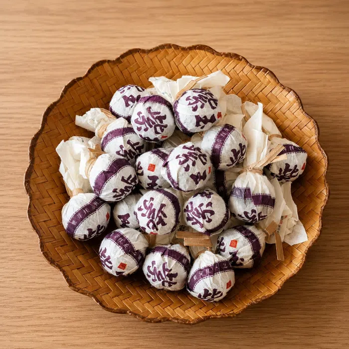 2025 Purple Zi Ya, Sun-Dried Black Tea Balls — detail 3