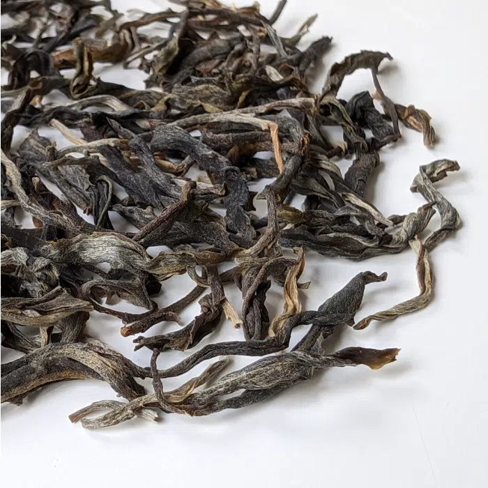 2022 Yibang Ancient Tree Raw Pu Erh, Xiao Ye Zhong (Small Leaf) 200g — detail 3