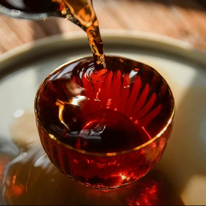 2021 Xiaguan 8663 Jin Bang Ripe Pu Erh Tea Cake 357g — detail 1