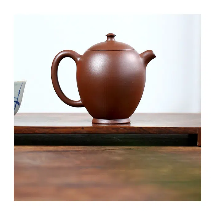 Peony Yixing Teapot, Purple Zi Ni Clay, Peony Flower Clay Painting 160ml — detail 5