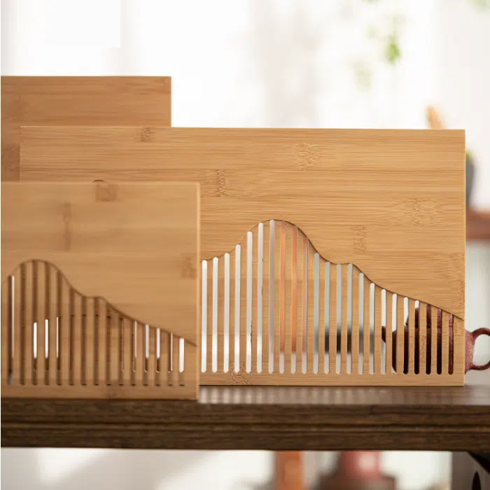 Modern Bamboo Gongfu Tea Table - Small/Medium Size & 2 Colours — detail 7