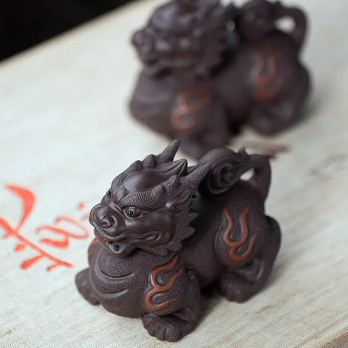Fire Qilin Creature Tea Pet — detail 1