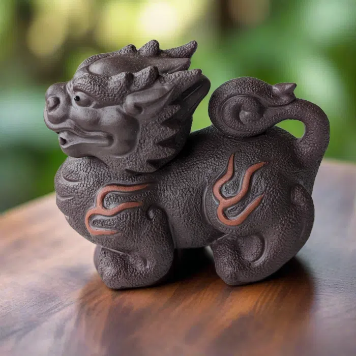 Fire Qilin Creature Tea Pet — detail 3