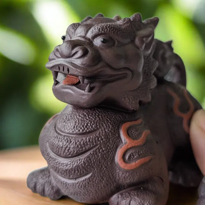 Fire Qilin Creature Tea Pet — detail 2
