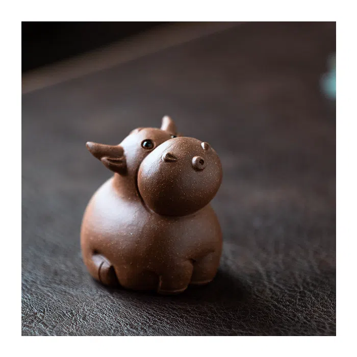 Cow Tea Pet - Traditional Handmade Bull Tea Pet — detail 1