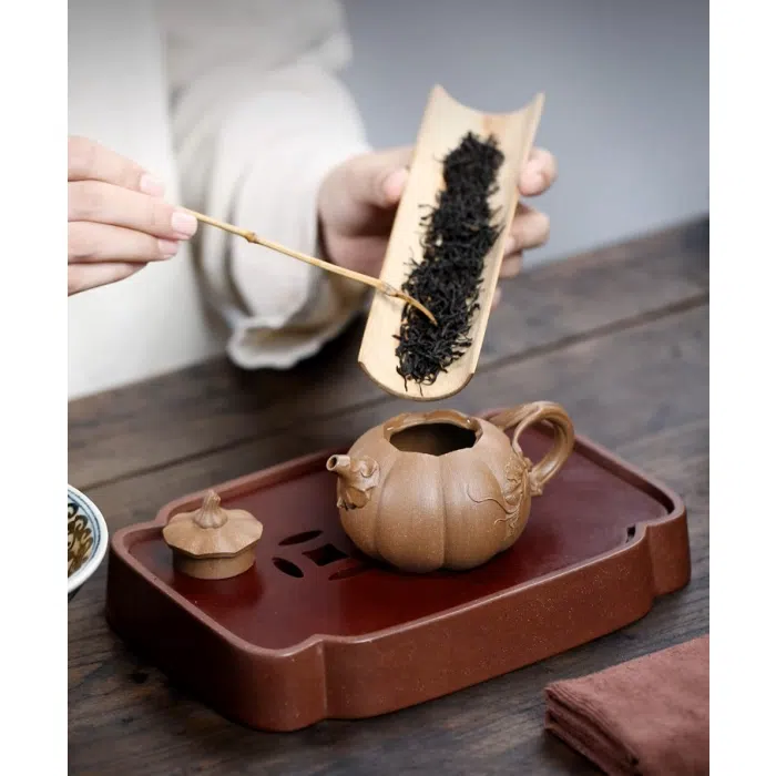 Pumpkin Yixing Teapot, Duan Ni - Nan Gua Hu 150ml — detail 2