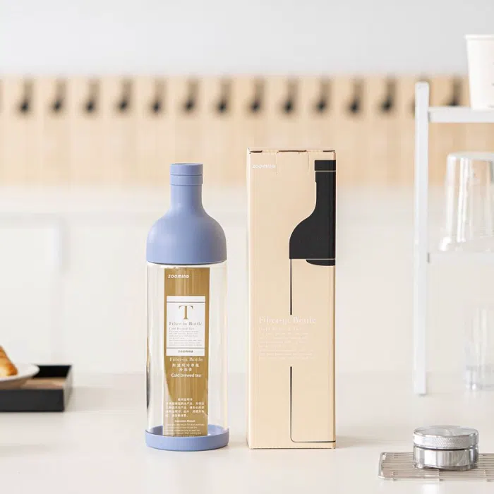 Glass Cold Brew Tea Bottle with Built In Filter — detail 3