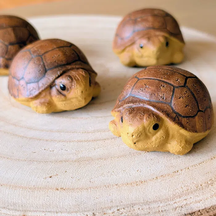 Ceramic Turtle Tea Pet - Little Cute Tortoise Figurine — detail 3