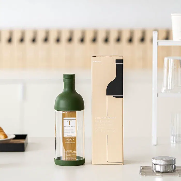 Glass Cold Brew Tea Bottle with Built In Filter — detail 6