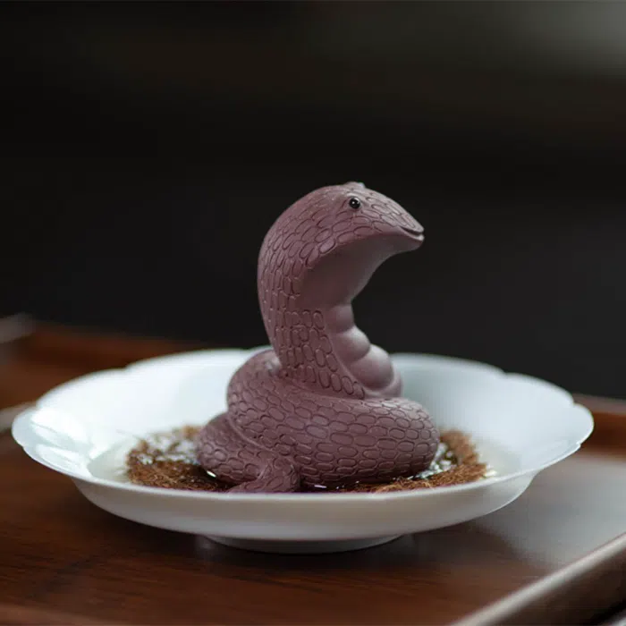 Snake Tea Pet, Yixing Purple Clay - Chinese Zodiac — detail 1