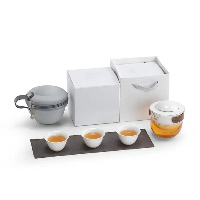 'Rotation' Tea Maker Set with Cups/Jar & Protective Travel Case — detail 1