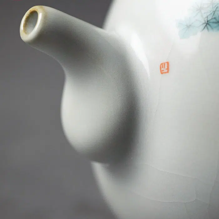 Ruyao Cat Teapot – Ru Kiln Crackle Glaze Gongfu Teapot 280ml — detail 6