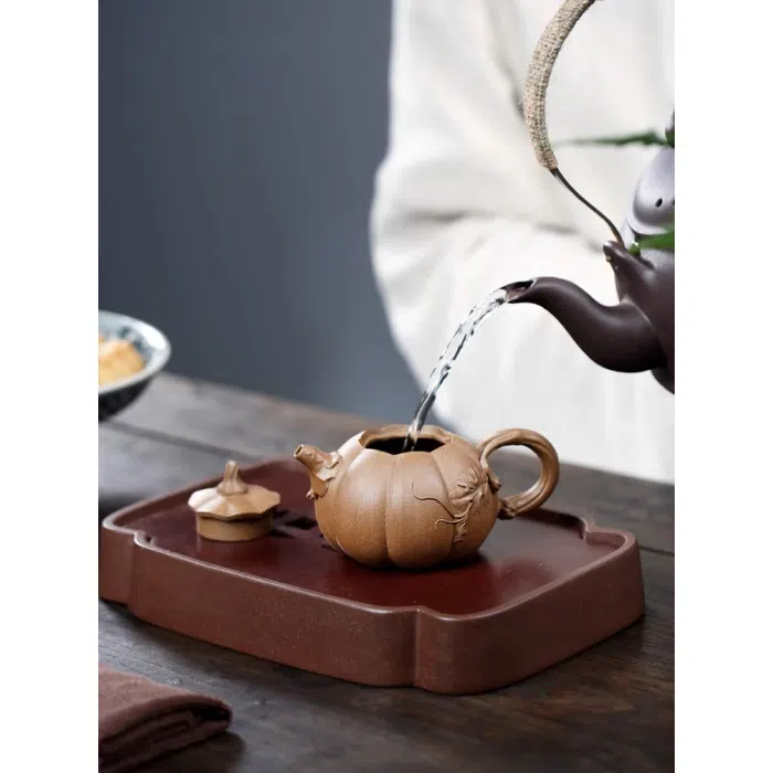 Pumpkin Yixing Teapot, Duan Ni - Nan Gua Hu 150ml — detail 6