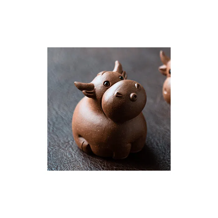 Cow Tea Pet - Traditional Handmade Bull Tea Pet — detail 2