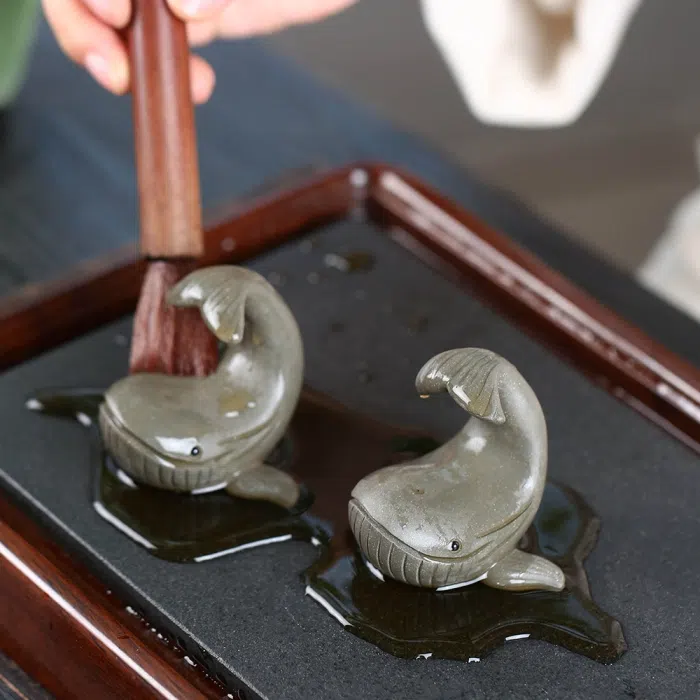 Happy Whale Tea Pet Qing Hui Duan Ni Clay — detail 6