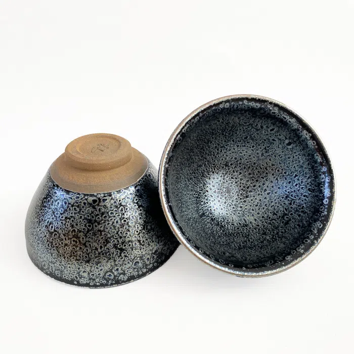 Jian Zhan Tea Cup ‘Origin of Life’ in Luxury Box, Blue 140ml — detail 2