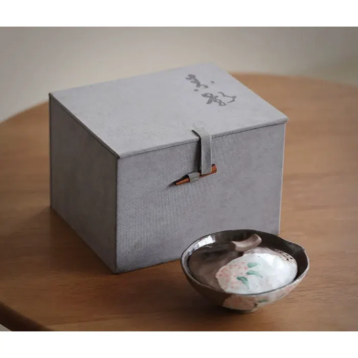 Handleless Japanese Hohin Teapot, Ceramic Easy Gaiwan 100ml — detail 5