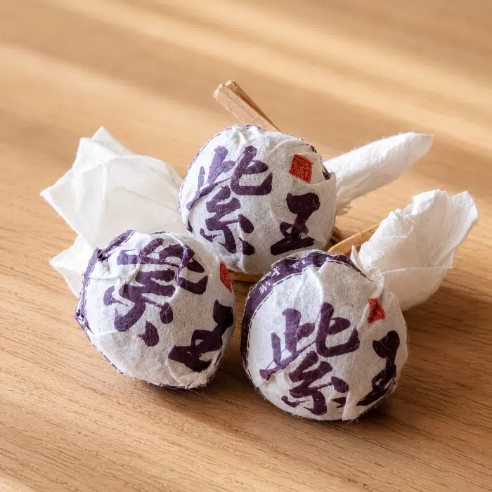 2025 Purple Zi Ya, Sun-Dried Black Tea Balls — detail 1